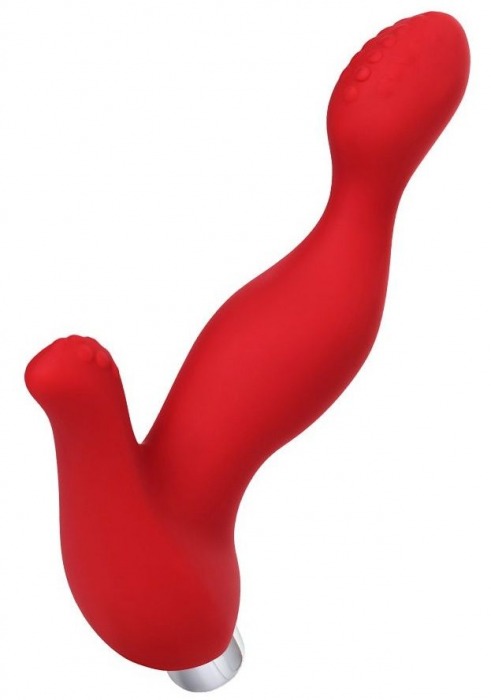 Красный силиконовый вибростимулятор простаты Proman - 12,5 см. - ToyFa - в Калининграде купить с доставкой