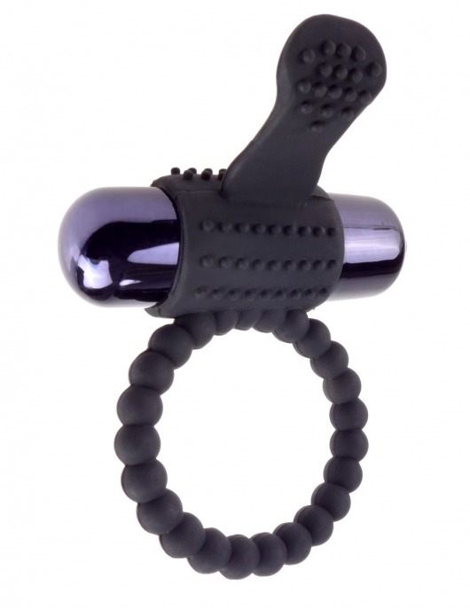 Черное эрекционное виброкольцо Vibrating Silicone Super Ring - Pipedream - в Калининграде купить с доставкой