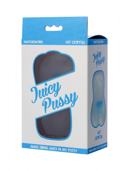 Прозрачный реалистичный мастурбатор Juicy Pussy Hot Crystal - ToyFa - в Калининграде купить с доставкой