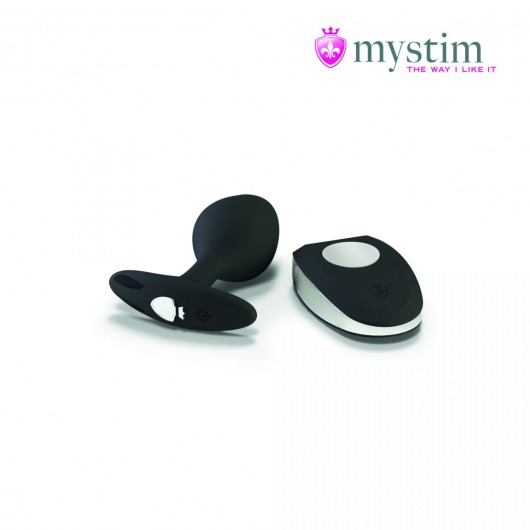 Черная пробка Mystim Rocking Vibe S с возможностью подключения к электростимулятору - 9,7 см. - MyStim - купить с доставкой в Калининграде