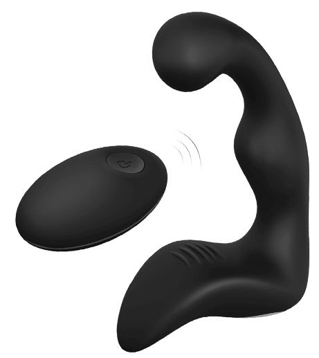 Черный вибромассажер простаты REMOTE BOOTY PLEASER - Dream Toys - в Калининграде купить с доставкой