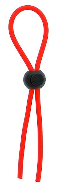 Красное эрекционное лассо с одной бусинкой-утяжкой STRETCHY THICK LASSO - Dream Toys - в Калининграде купить с доставкой