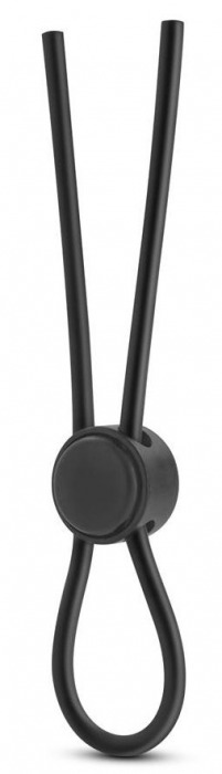 Черное силиконовое лассо на пенис SILICONE LOOP COCK RING - Blush Novelties - в Калининграде купить с доставкой