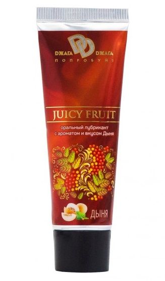 Интимный съедобный лубрикант JUICY FRUIT с ароматом дыни - 30 мл. - БиоМед - купить с доставкой в Калининграде