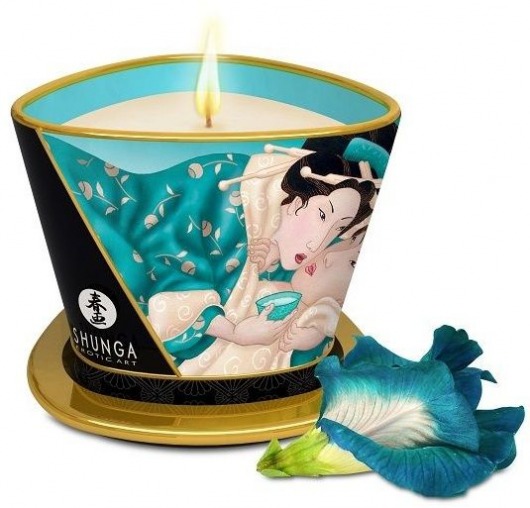 Массажная свеча Island Blossoms - 170 мл. - Shunga - купить с доставкой в Калининграде
