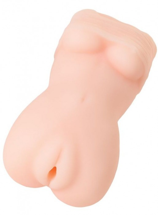 Телесный мастурбатор в виде женской фигурки - Toyfa Basic - в Калининграде купить с доставкой