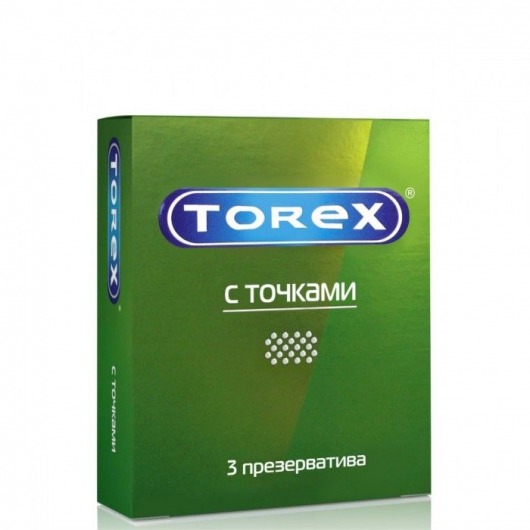 Текстурированные презервативы Torex  С точками  - 3 шт. - Torex - купить с доставкой в Калининграде