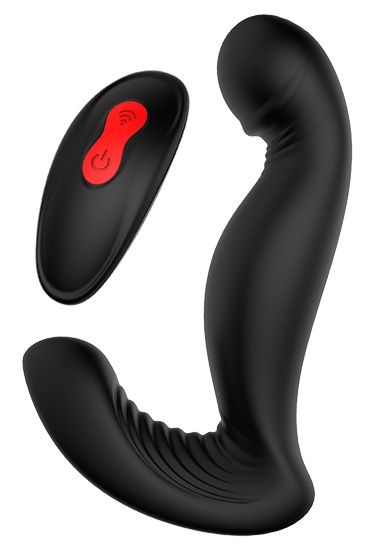 Черный вибромассажер простаты SWIRLING P-PLEASER - Dream Toys - в Калининграде купить с доставкой