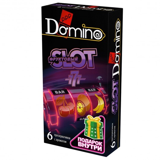 Ароматизированные презервативы DOMINO  Фруктовый слот  - 6 шт. - Domino - купить с доставкой в Калининграде