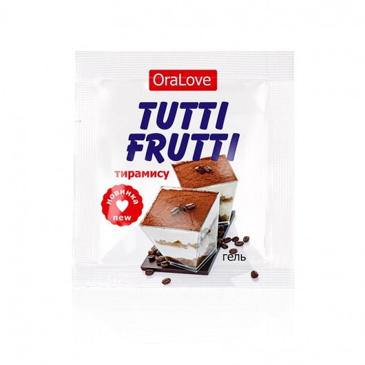 Пробник гель-смазки Tutti-frutti со вкусом тирамису - 4 гр. - Биоритм - купить с доставкой в Калининграде