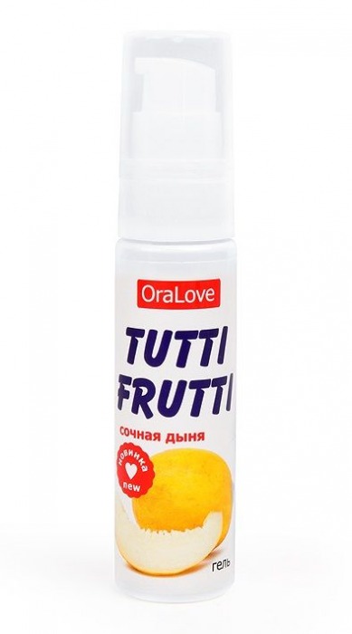 Гель-смазка Tutti-frutti со вкусом сочной дыни - 30 гр. - Биоритм - купить с доставкой в Калининграде