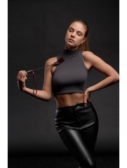 Бордовый стек Ladys Arsenal - 24 см. - БДСМ Арсенал - купить с доставкой в Калининграде