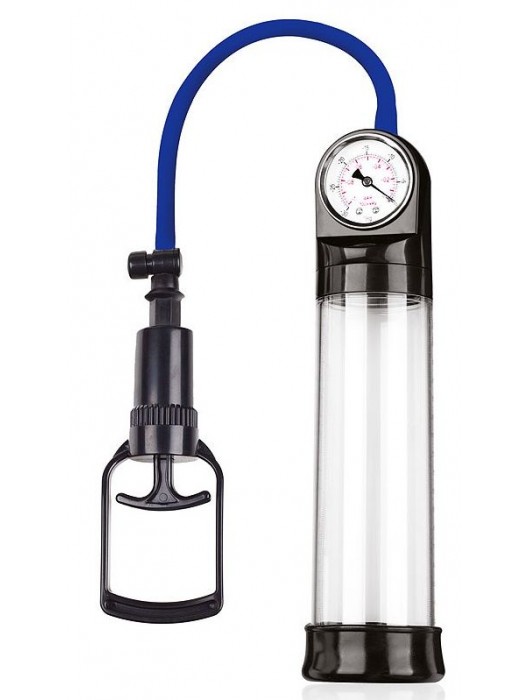 Прозрачная вакуумная помпа Sex Expert с манометром - Sex Expert - в Калининграде купить с доставкой