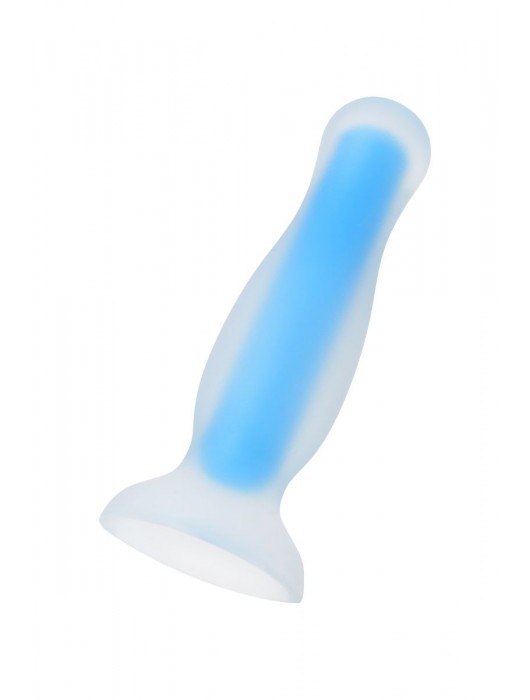 Голубая, светящаяся в темноте анальная втулка Kyle Glow - 10 см. - ToyFa