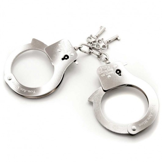 Металлические наручники Metal Handcuffs - Fifty Shades of Grey - купить с доставкой в Калининграде
