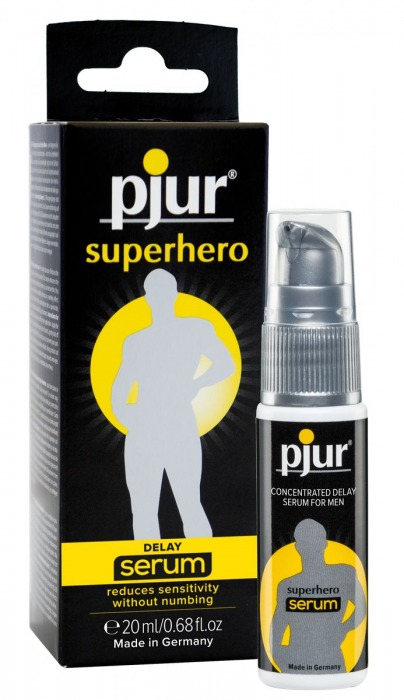 Сыворотка-пролонгатор pjur SUPERHERO Delay Serum - 20 мл. - Pjur - купить с доставкой в Калининграде