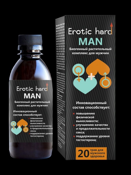 Мужской биогенный концентрат для усиления эрекции Erotic hard Man - 250 мл. - Erotic Hard - купить с доставкой в Калининграде