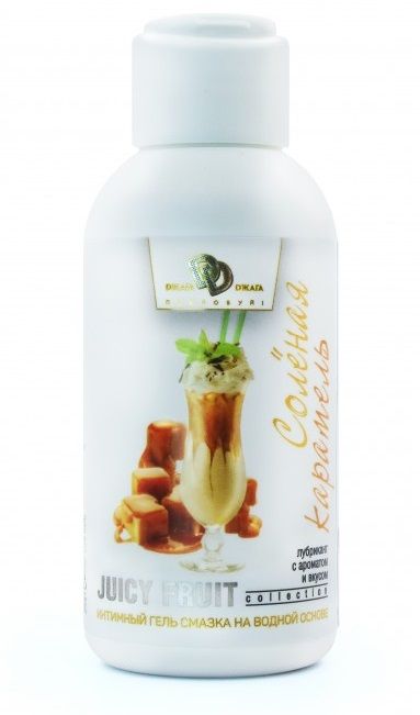 Интимный гель-смазка JUICY FRUIT с ароматом солёной карамели - 100 мл. - БиоМед - купить с доставкой в Калининграде
