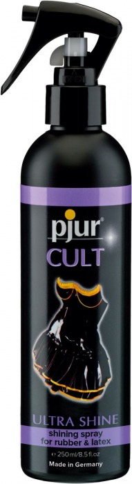 Спрей для ухода за одеждой из латекса pjur CULT Ultra Shine - 250 мл. - Pjur - купить с доставкой в Калининграде