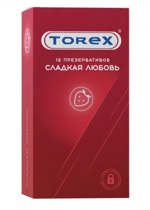 Презервативы Torex  Сладкая любовь  с ароматом клубники - 12 шт. - Torex - купить с доставкой в Калининграде
