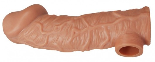 Телесная насадка на фаллос с фиксацией мошонки EXTREME SLEEVE - 15,6 см. - KOKOS - в Калининграде купить с доставкой