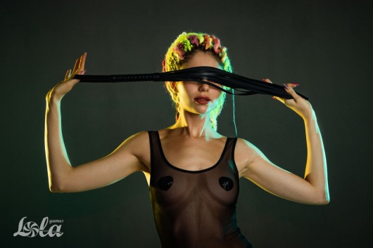 Черная плеть Blazing - 64 см. - Lola Games - купить с доставкой в Калининграде