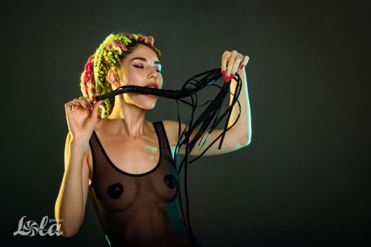 Черная плеть Blazing - 64 см. - Lola Games - купить с доставкой в Калининграде