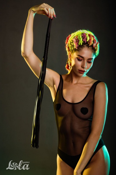 Черная плеть Blazing - 64 см. - Lola Games - купить с доставкой в Калининграде