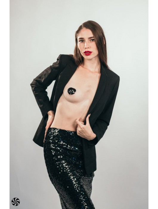 Черные пэстисы-сердечки Rand - Lola Lingerie купить с доставкой