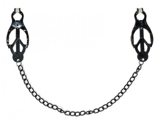 Зажимы на соски Darkside с цепочкой - Lola Games - купить с доставкой в Калининграде