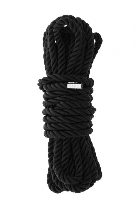 Черная веревка для шибари DELUXE BONDAGE ROPE - 5 м. - Dream Toys - купить с доставкой в Калининграде