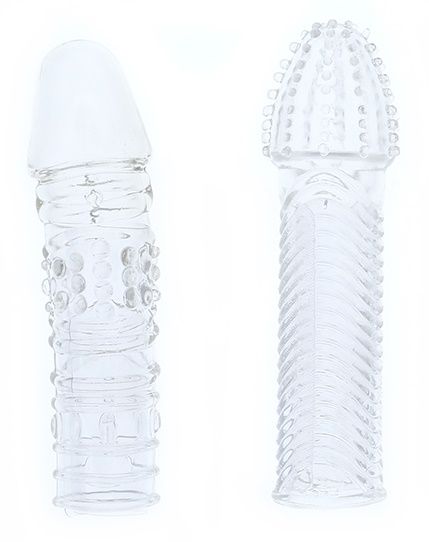 Комплект из 2 прозрачных насадок на пенис PENIS EXTENDER PACK - Dream Toys - в Калининграде купить с доставкой