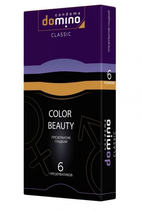 Разноцветные презервативы DOMINO Colour Beauty - 6 шт. - Domino - купить с доставкой в Калининграде