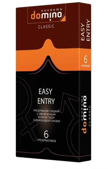 Презервативы с увеличенным количеством смазки DOMINO Easy Entry - 6 шт. - Domino - купить с доставкой в Калининграде