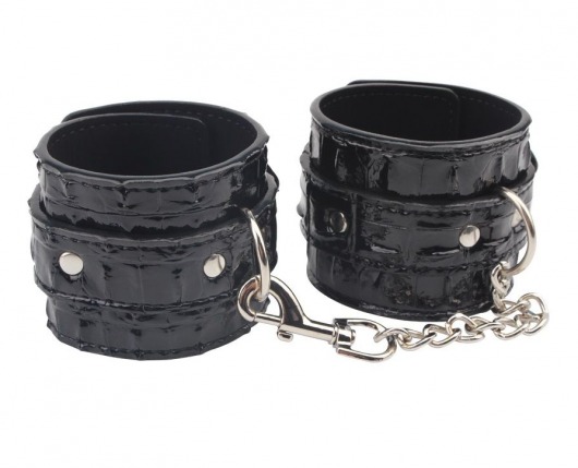 Черные наручники Surrender Wrist Restraints - Chisa - купить с доставкой в Калининграде