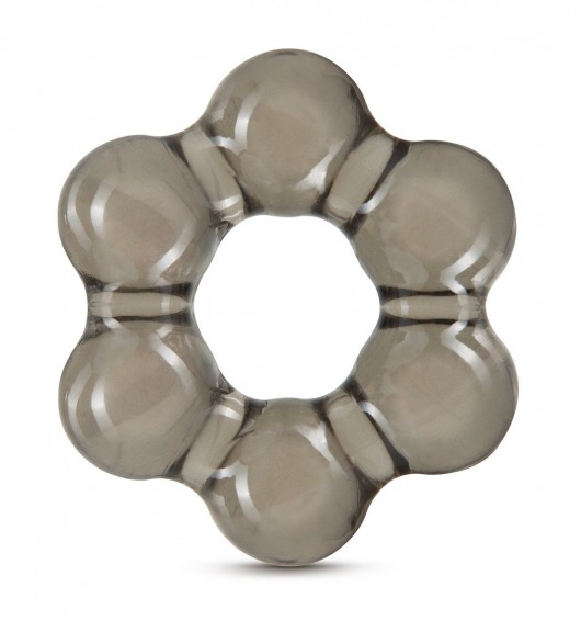 Дымчатое эрекционное кольцо Stay Hard Thick Bead Cock Ring - Blush Novelties - в Калининграде купить с доставкой