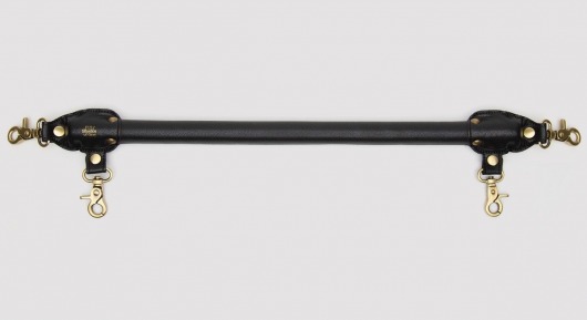 Черная распорка для ног Bound to You Faux Leather Spreader Bar - 50,8 см. - Fifty Shades of Grey - купить с доставкой в Калининграде