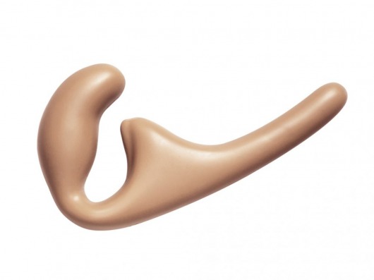 Бежевый безремневой страпон Seduction - 20,5 см. - Lola Games - купить с доставкой в Калининграде