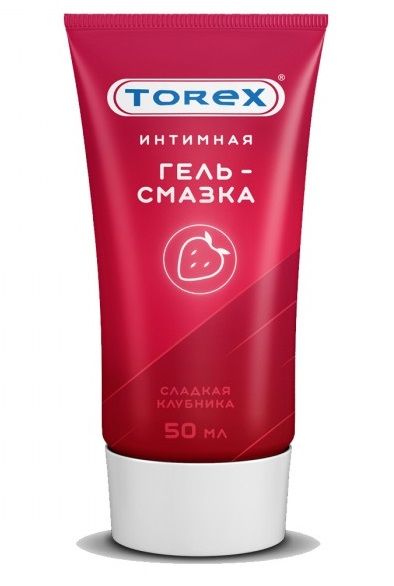 Смазка на водной основе TOREX  Сладкая клубника  - 50 мл. - Torex - купить с доставкой в Калининграде