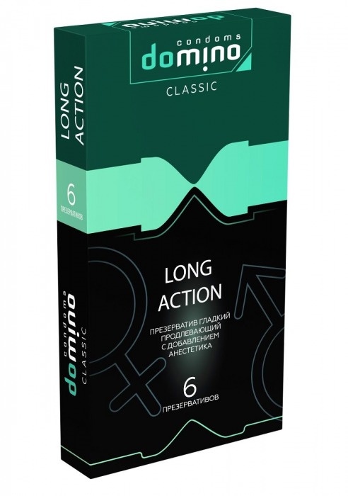 Презервативы с пролонгирующим эффектом DOMINO Classic Long action - 6 шт. - Domino - купить с доставкой в Калининграде