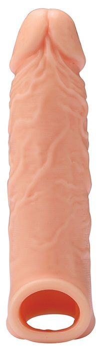 Телесная насадка EXTENDER WITH BALL STRAP 6.5 - 17 см. - Dream Toys - в Калининграде купить с доставкой