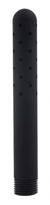 Черная насадка для анального душа ANAL DOUCHE - 15 см. - Dream Toys - купить с доставкой в Калининграде