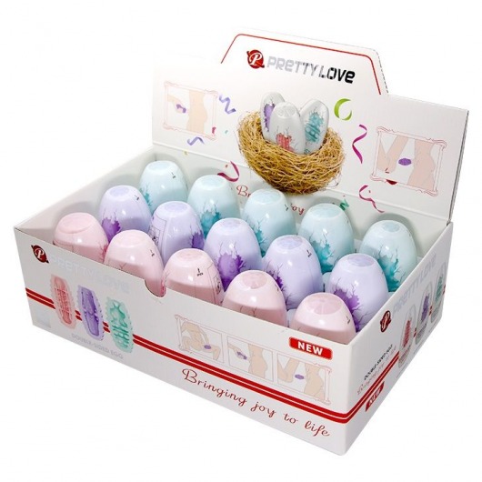 Набор из 15 мини-мастурбаторов Fantastic Egg Hard Boiled - Baile - в Калининграде купить с доставкой