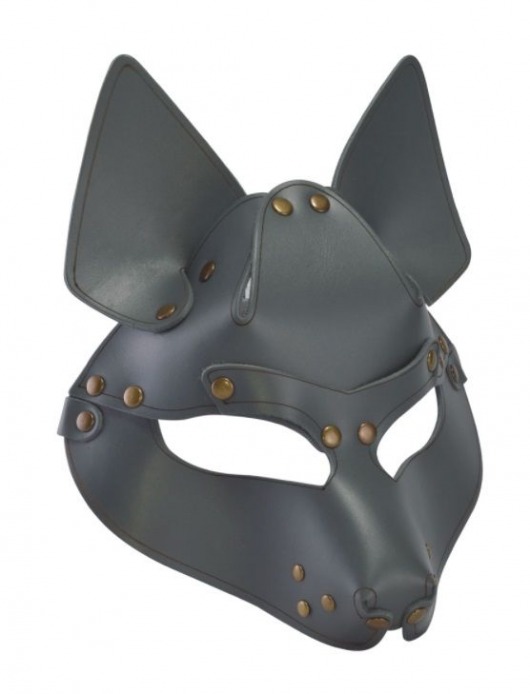 Серая маска Wolf с клепками - Sitabella - купить с доставкой в Калининграде