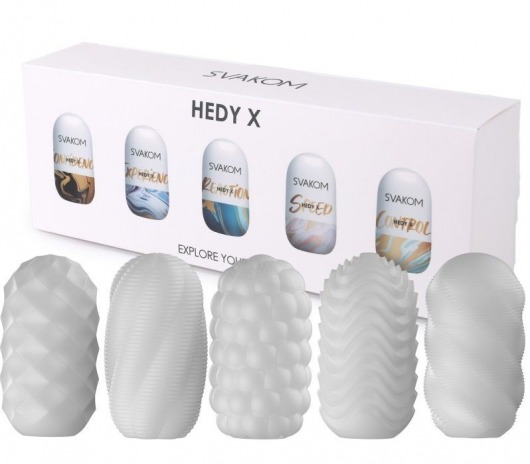 Набор из 5 мастурбаторов Hedy X5 Mixed - Svakom - в Калининграде купить с доставкой