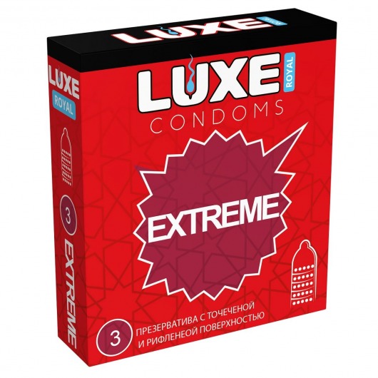 Текстурированные презервативы LUXE Royal Extreme - 3 шт. - Luxe - купить с доставкой в Калининграде