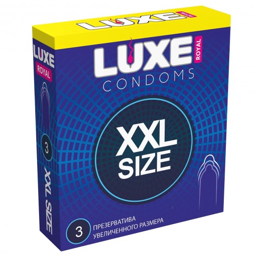 Презервативы увеличенного размера LUXE Royal XXL Size - 3 шт. - Luxe - купить с доставкой в Калининграде