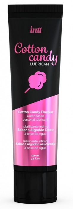 Интимный гель на водной основе Cotton Candy Lubricant - 100 мл. - INTT - купить с доставкой в Калининграде
