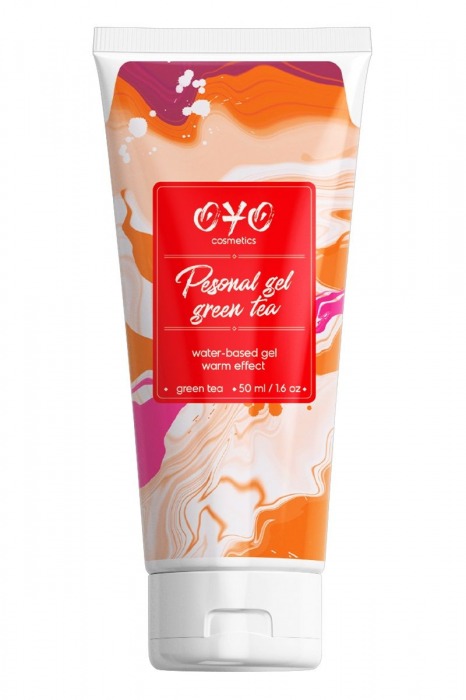 Интимная смазка на водной основе с согревающим эффектом OYO Personal Gel Green Tea - 50 мл. - OYO - купить с доставкой в Калининграде