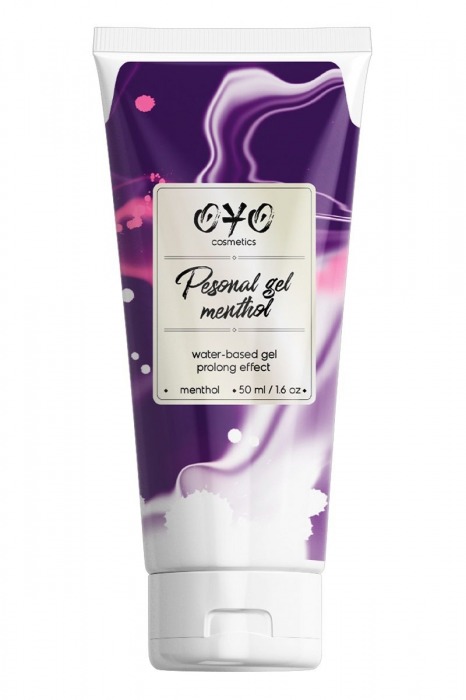 Интимная смазка на водной основе с пролонгирующим эффектом OYO Personal Gel Menthol - 50 мл. - OYO - купить с доставкой в Калининграде